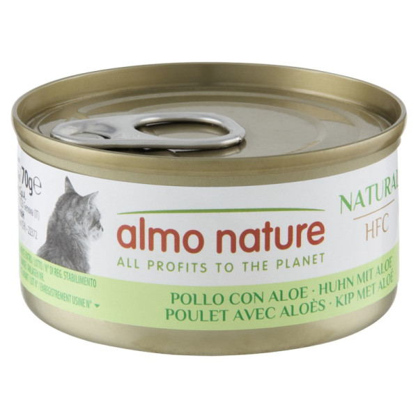 Almo Nature (Альмо Натюр) HFC Cat Natural Chicken with Aloe - Влажный корм для кошек с курицей и алоэ 70 г