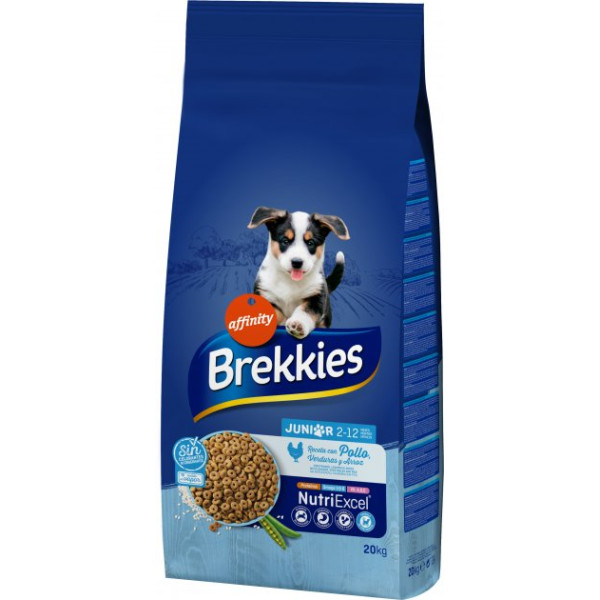 Brekkies (Брекіс) Dog Junior Chicken - Сухий корм для цуценят та молодих собак з куркою 20 кг