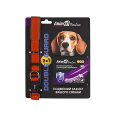Animall (Энимал) Vetline Dog Double Guard Set Collar & Antiparasitic Tape Orange - Набор для собак ошейник с противопаразитарной лентой оранжевый 32-40 см
