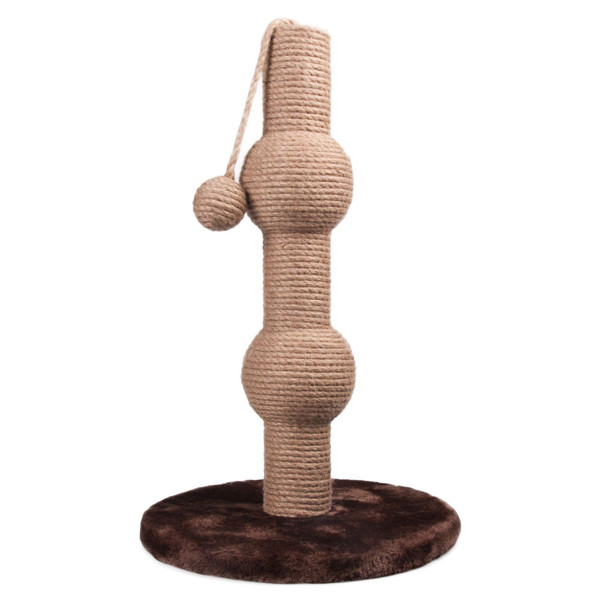 Flamingo (Фламинго) Scratching tree Curvy Dark brown & Light brown - Когтеточка для котов 30х30х49 см