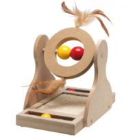 Flamingo (Фламинго) Scratching toy Willa Light brown - Игрушка для кошек, дерево 17х20х30 см