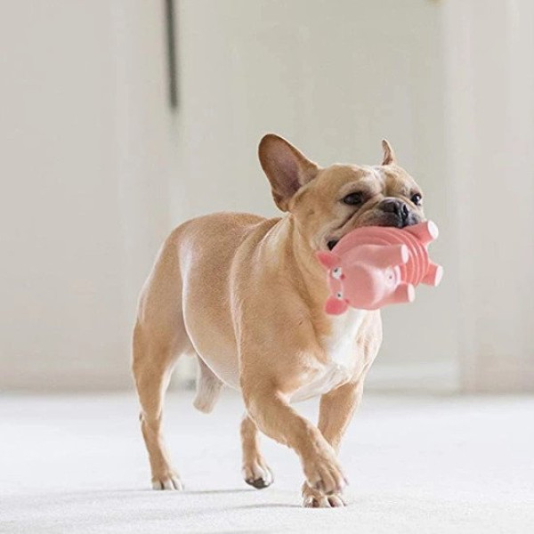 Outward Hound (Аутвард Хаунд) Accordionz Gator Pig - Игрушка для собак розовая 8.5 см