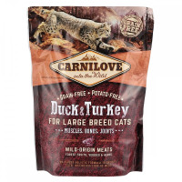 Carnilove (Карнилав) Cat Adult Large Duck & Turkey - Cухой корм для котов крупных пород с уткой и индейкой 400 г
