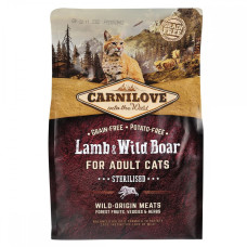 Carnilove (Карнилав) Cat Lamb & WildBoar Sterilised - Сухой корм для стерилизованных кошек с ягненком и кабаном 2 кг