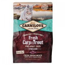 Carnilove (Карнилав) Cat Fresh Carp & Trout Sterilised - Сухой корм для стерилизованных кошек с карпом и форелью 2 кг