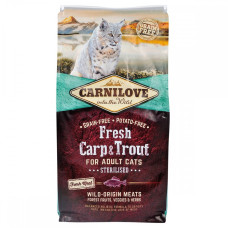 Carnilove (Карнілав) Cat Fresh Carp & Trout Sterilised - Сухий корм для стерилізованих кішок з коропом та фореллю 6 кг