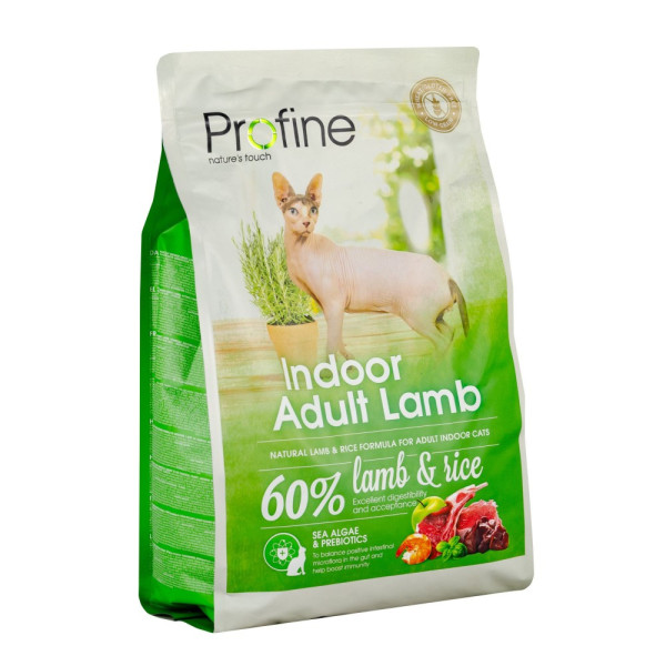 Profine (Профайн) Indoor With Lamb&Rice - Сухой корм для кошек, живущих в помещении с ягненком и рисом 2 кг