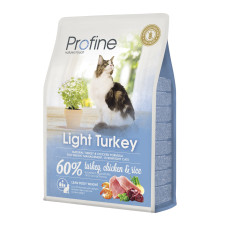 Profine (Профайн) Light With Turkey - Сухий корм для котів із зайвою вагою з індичкою та куркою 2 кг