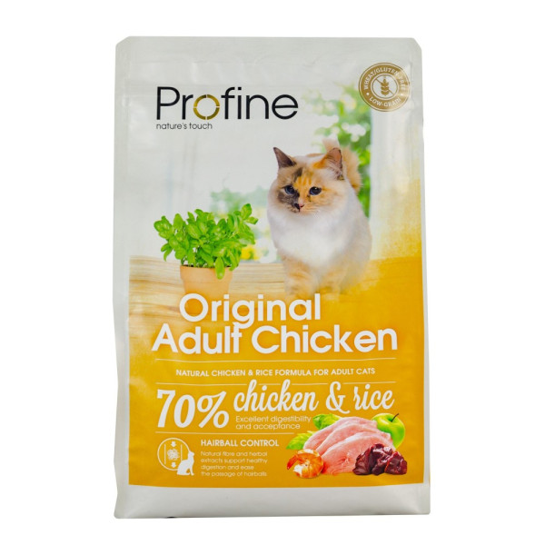 Profine (Профайн) Original Adult With Chicken&Rice - Сухой корм для взрослых кошек с курицей и рисом 2 кг