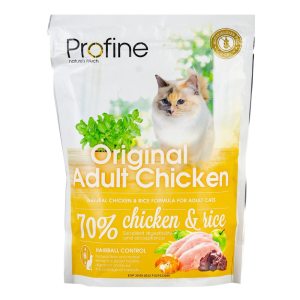 Profine (Профайн) Original Adult With Chicken&Rice - Сухой корм для взрослых кошек с курицей и рисом 300 г