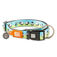 Ошейник Max & Molly (Макс Молли) Smart ID Collar Black Sheep L для собак с принтом черная овечка