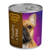 Lovely Hunter (Лавли Хантер) Dog Adult With Poultry and Veal - Влажный корм для собак с мясом птицы и телятиной 800 г