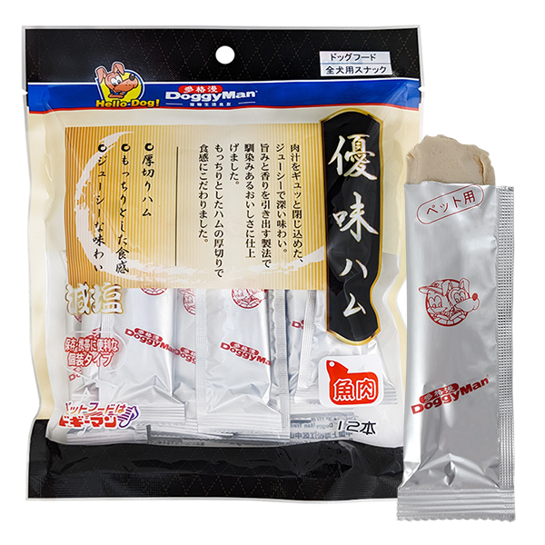 DoggyMan (Догимен) Meat Ham & Fish - Мягкое лакомство для собак любого возраста всех пород с ветчиной и рыбой 144 г
