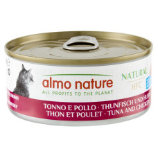 Almo Nature (Альмо Натюр) HFC Cat Natural Chicken & Tuna - Вологий корм для котів з куркою та тунцем 150 г