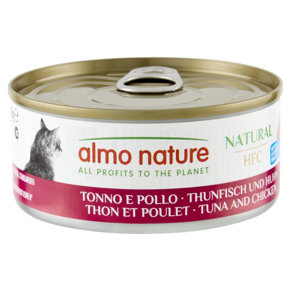 Almo Nature (Альмо Натюр) HFC Cat Natural Chicken & Tuna - Влажный корм для кошек с курицей и тунцем 150 г