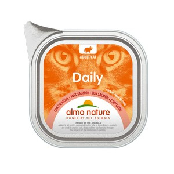 Almo Nature (Альмо Натюр) Daily Cat Salmon - Влажный корм для кошек с лососем 100 г
