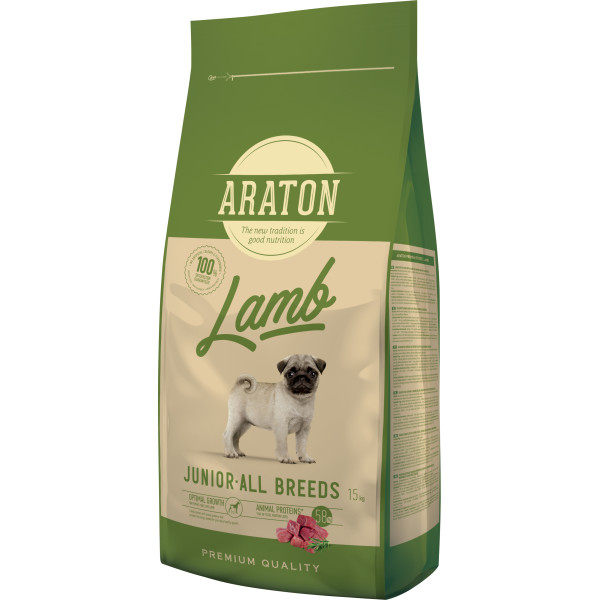 Araton (Аратон) Junior All Breed With Lamb - Сухой корм для щенков всех пород с ягненком и рисом 15 кг
