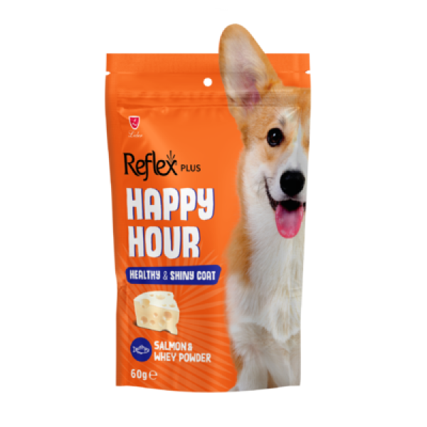 Reflex Plus (Рефлекс Плюс) Happy Hour Dog Treats Lamb With Salmon Healthy & Shiny Coat - Лакомство для собак с лососем здоровый и блестящий мех 60 г