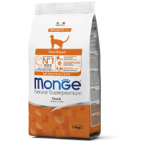 Monge (Монж) Cat Monoprotein Sterilised Duck - Сухий монопротеїновий корм для стерилізованих котів з качкою 1.5 кг
