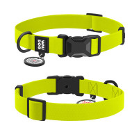 WauDog (ВауДог) Magnet - Ошейник для собак водостойкий с магнитной пряжкой лимонный (Ш 20 мм, Длин 28-40 см) M