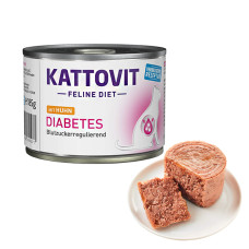 Kattovit (Катовіт) Veterinary Diabetes - Вологий лікувальний корм для котів із цукровим діабетом і ожирінням 185 г