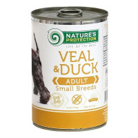 Nature’s Protection (Натур Протекшн) Dog Grain Free Veal & Duck Adult Mini - Влажный беззерновой корм для взрослых собак мелких пород с мясом телятины и утки 400 г