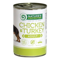 Nature’s Protection (Натур Протекшн) Dog Grain Free Chicken & Turkey Adult All Breeds - Влажный беззерновой корм для взрослых собак всех пород с мясом говядины и индейки 400 г