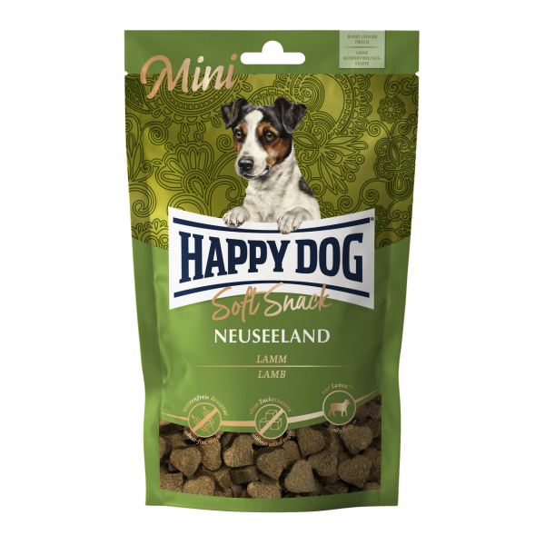 Happy Dog (Хэппи Дог) Soft Snacks Mini Neuseeland - Лакомство для собак мелких пород мягкие со вкусом ягненка и риса 100 г