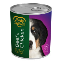 Lovely Hunter (Лавли Хантер) Puppy Beef and Chicken - Влажный корм для щенков с говядиной и курицей 800 г