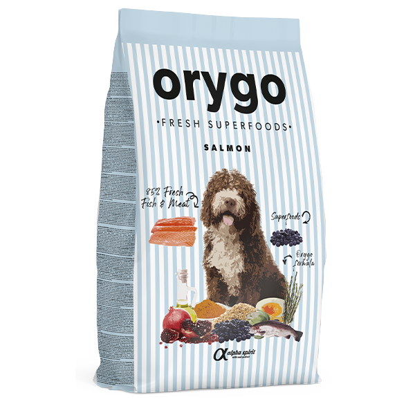 Orygo (Ориго) Dog All Breed Salmon & Blueberries - Полувлажный корм для собак всех пород с лососем и черникой 3.6 кг
