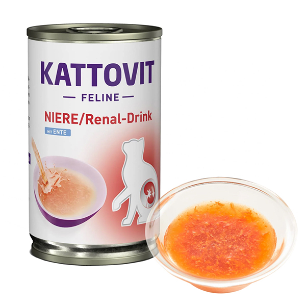 Kattovit (Катовит) Veterinary Drink Niere Renal - Лечебный напиток для кошек с заболеваниями почек 135 мл
