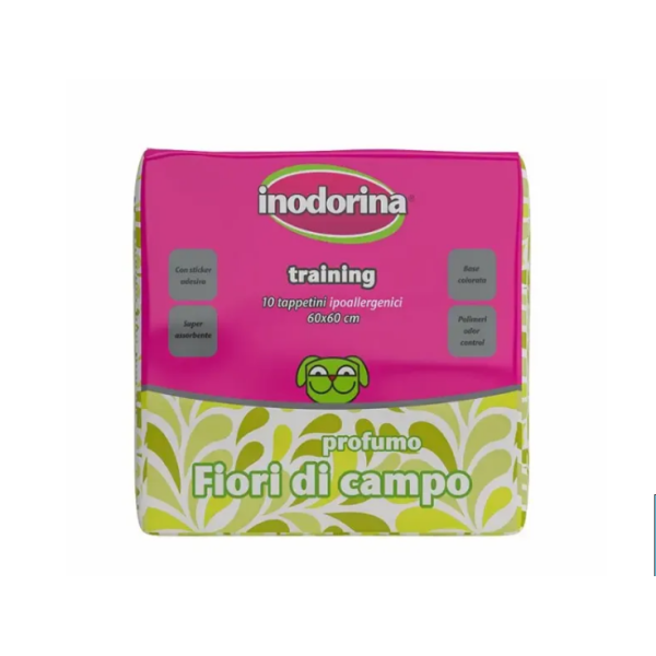 Inodorina (Инодорина) Training Fiori 60х60 - Пеленки для животных с запахом цветов 40 шт