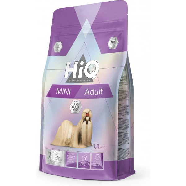 HiQ (Хай Кью) Dog Adult Mini With Poultry - Сухой корм для собак малых пород с птицей 1.8 кг