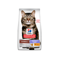 Hill’s (Хилс) Science Plan Cat Chicken Hairball & Perfect Coat Adult - Сухой корм для взрослых котов для ухода за шерстью с функцией выведения шерсти с мясом курицы 3 кг