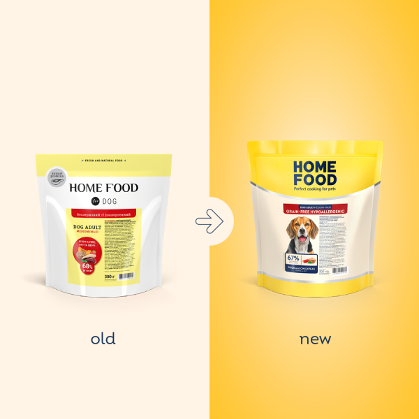 Home Food (Хоум Фуд) Grain Free Dog Adult Medium & Maxi Hypoallergenic Duck & Chickpeas - Сухой беззерновой гипоаллергенный корм для собак средних и крупных пород с мясом утки и нутом 300 г