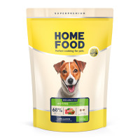 Home Food (Хоум Фуд) Low-grain for Active Dog Junior and Adult Mini Lamb&Rice - Низкозерновой сухой корм для активных юниоров и взрослых собак малых пород ягнятина и рис 1.6 кг