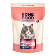Home Food (Хоум Фуд) Cat Adult для Sterilised Hairball Control Turkey&Berries - Сухий корм для стерилізованих котів з виведенням шерсті індичка та ягоди 1.6 кг