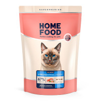 Home Food (Хоум Фуд) Cat Adult for Sterilised Hypoallergenic Seafood Coctail - Сухий гіпоалергенний корм для стерилізованих котів морський коктейль 1.6 кг