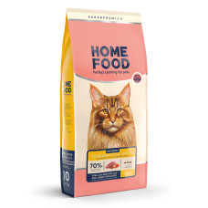 Home Food (Хоум Фуд) Cat Adult for the Support of the Musculoskeletal System of Sterilised Large Breeds Veal&Salmon and Sun-Dried Tomatoes - Сухой корм для стерилизованных котов большихпород с телятиной, лососем и вялеными томатами 10 кг