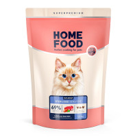 Home Food (Хоум Фуд) Cat Adult for Sterilised Sensitive Degestion Lamb&Salmon - Сухий корм для стерилізованих котів з чутливим травленням ягня та лосось 1.6 кг