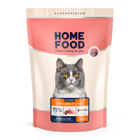 Home Food (Хоум Фуд) Cat Adult for Sterilised Gourmet Chicken&Liver - Сухий корм для стерилізованих та вибагливих котів курка та лівер 1.6 кг