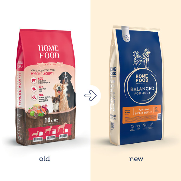 Home Food (Хоум Фуд) Dog Adult Maxi - Сухий корм для собак великих порід м`ясне асорті 10 кг