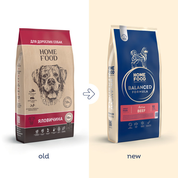 Home Food (Хоум Фуд) Dog Adult Maxi - Сухий корм для собак великих порід з яловичиною 10 кг