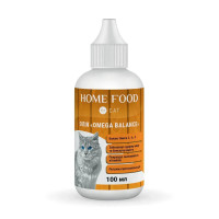 Home Food (Хоум Фуд) Cat Omega Balance - Добавка для котов пожилого возраста фитомин с балансом Омега -3, -6, -9, 100 мл