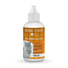 Home Food (Хоум Фуд) Cat Omega Balance - Добавка для котів похилого віку фітомін з балансом Омега -3, -6, -9, 100 мл