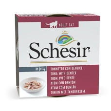 Schesir (Шезір) Cat Tuna&Dentex in Jelly - Вологий корм для котів з тунцем та зубаном в желе 85 г