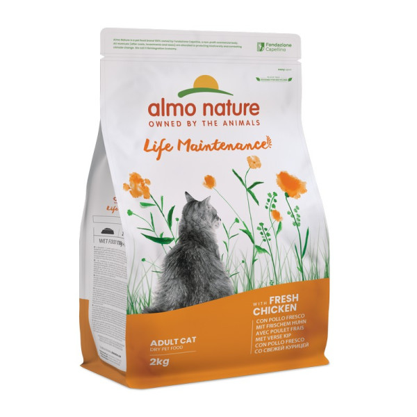 Almo Nature (Алмо Натюр) Holistic Fresh Meat Cat With Chicken - Сухой корм для кошек со свежей курицей 2 кг