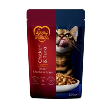 Lovely Hunter (Лавли Хантер) Cat Adult Pouches Chicken & Tuna - Влажный корм для взрослых котов с курицей и тунцом 300 г