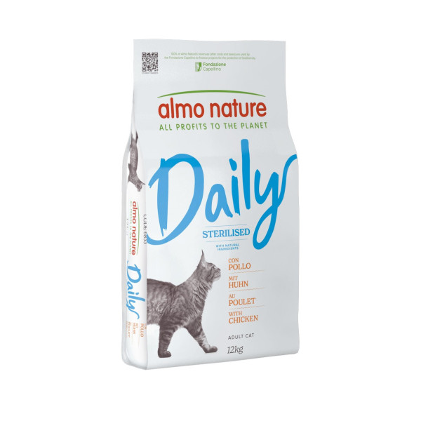 Almo Nature (Алмо Натюр) Daily Cat Sterilised With Chicken - Сухой корм для стерилизованных кошек с курицей 12 кг