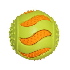Misoko (Мисоко) Dog Toy BaseBall Green & Orange - Игрушка для собак бейсбольный мяч резина зеленый и оранжевый 9 см